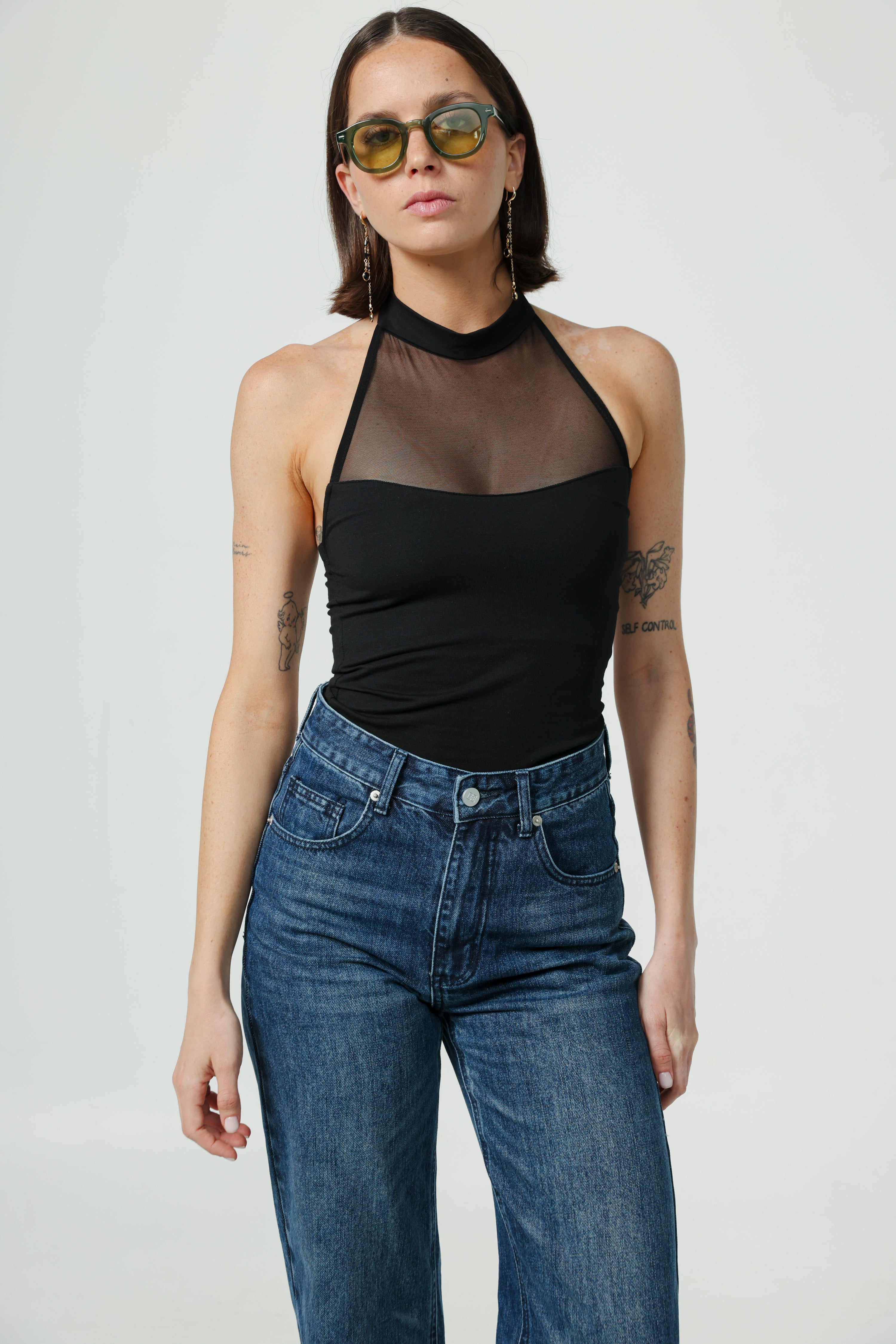 Imagine Black Mesh Tank – SEESTARZ