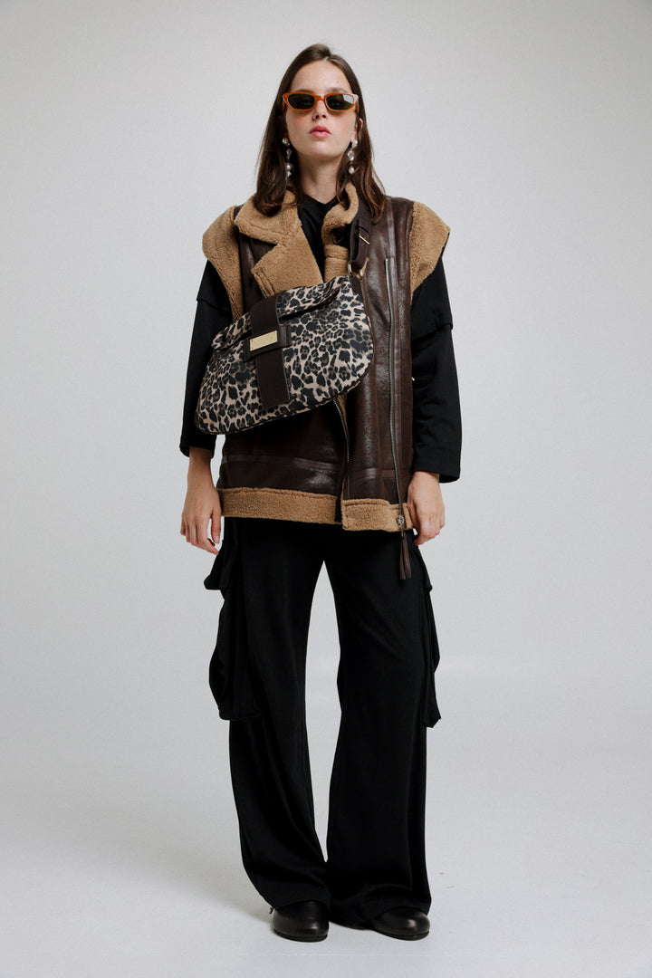 Art Leopard Bag