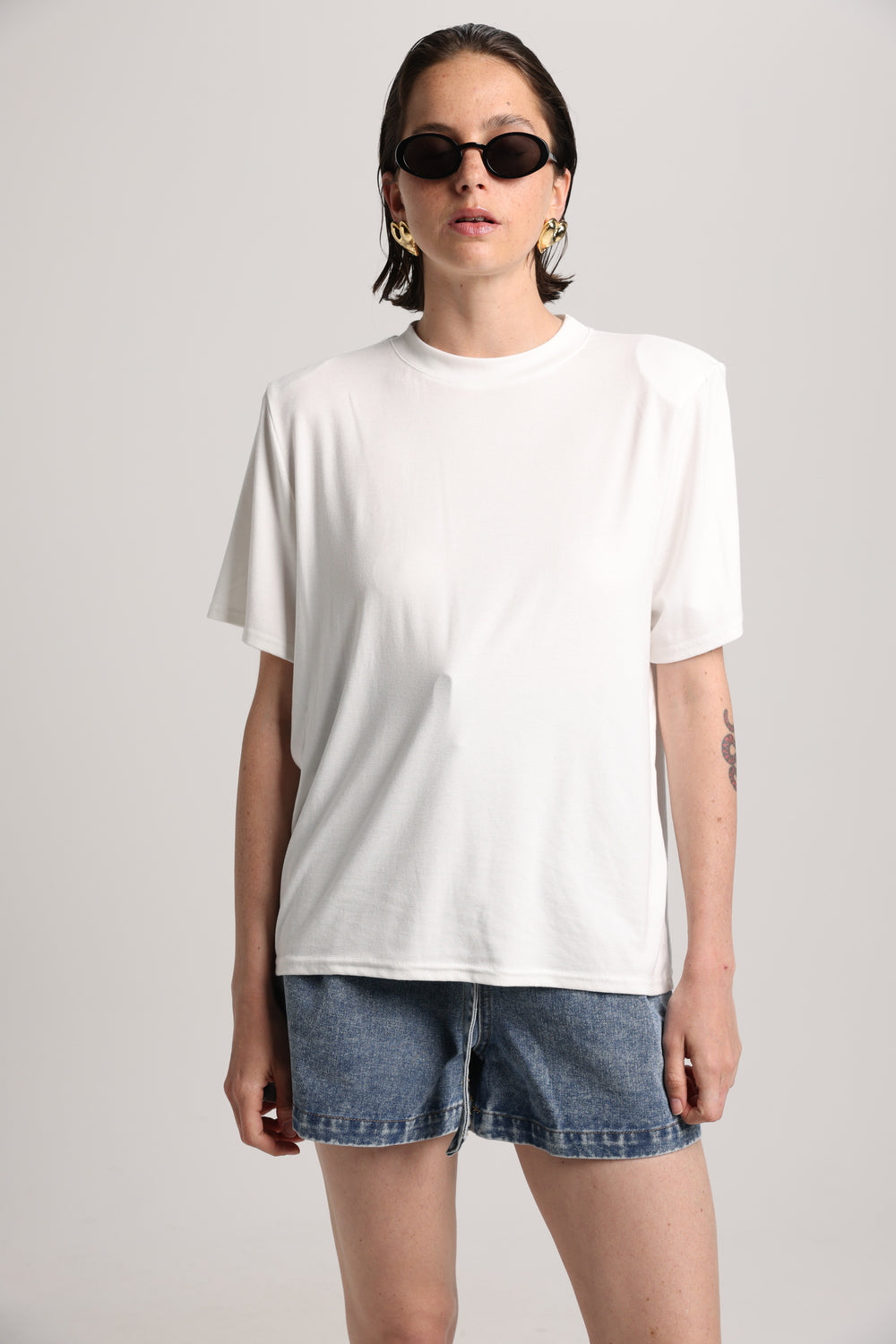 DNA Cream Padded T-Shirt