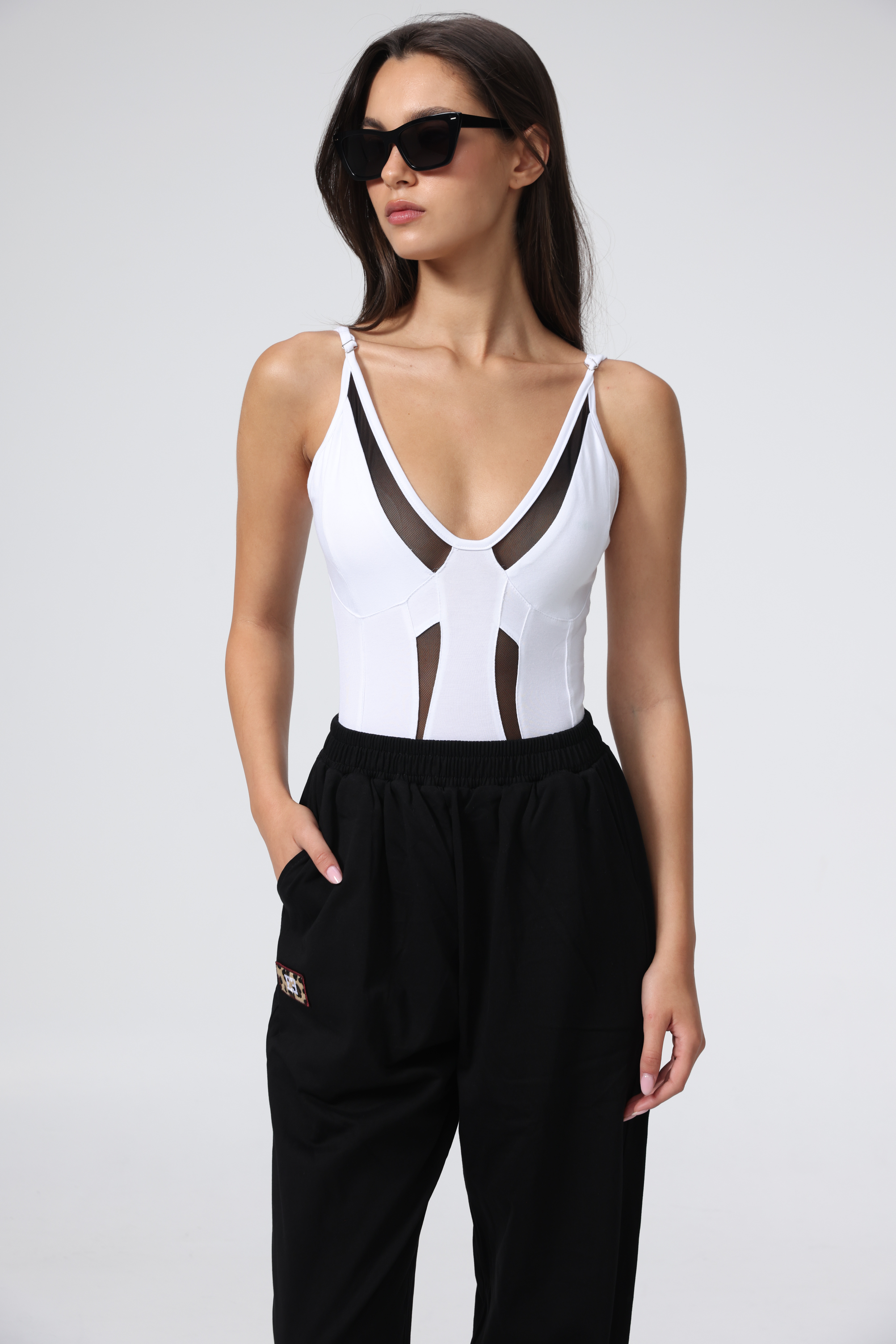 Combo White Mesh Bodysuit – SEESTARZ