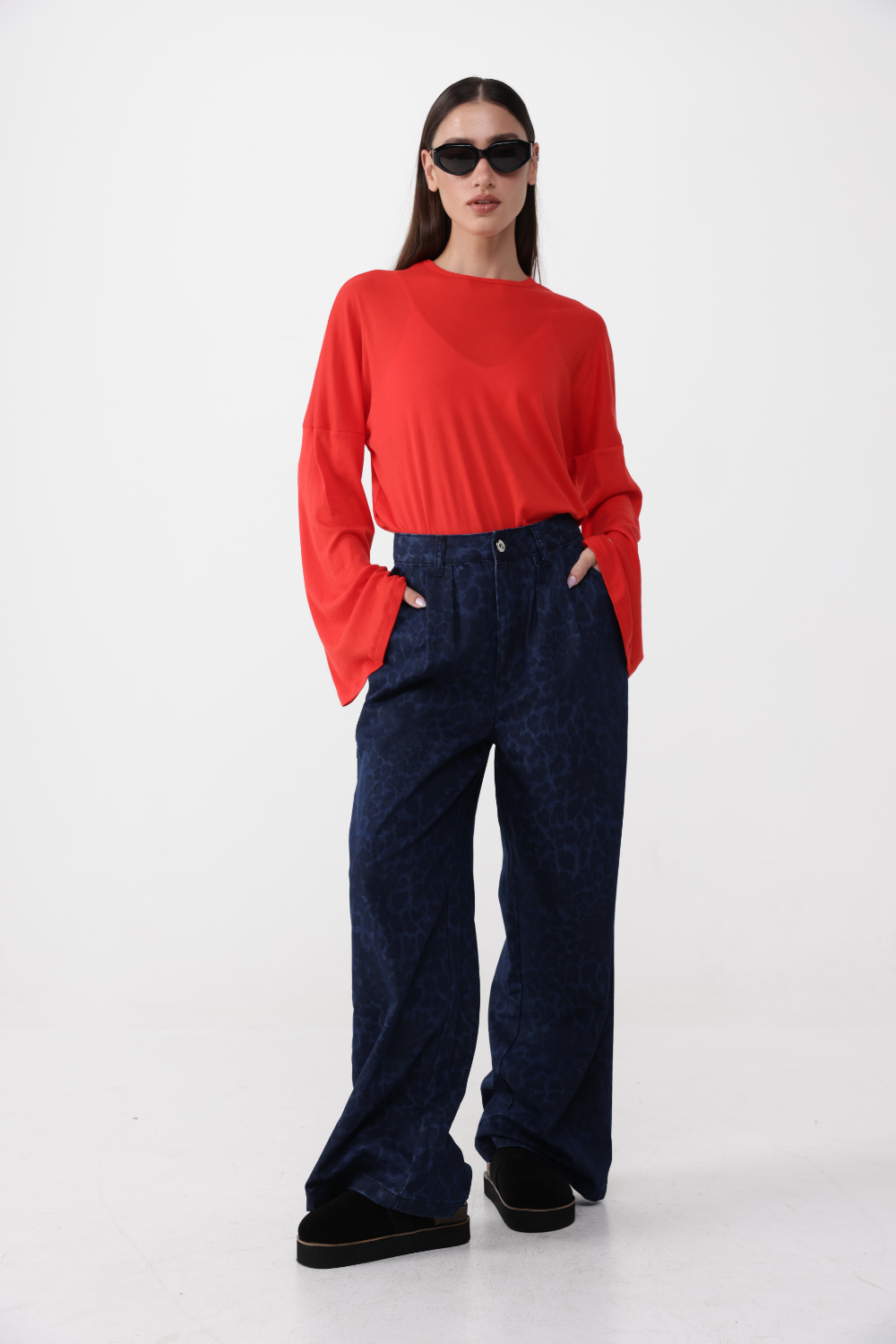 Josef Blue Leopard Denim SEESTARZ