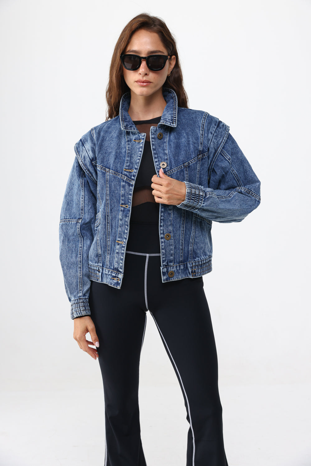 ג'קט ג'ינס כחול Blue Denim Jacket ארוך – SEESTARZ