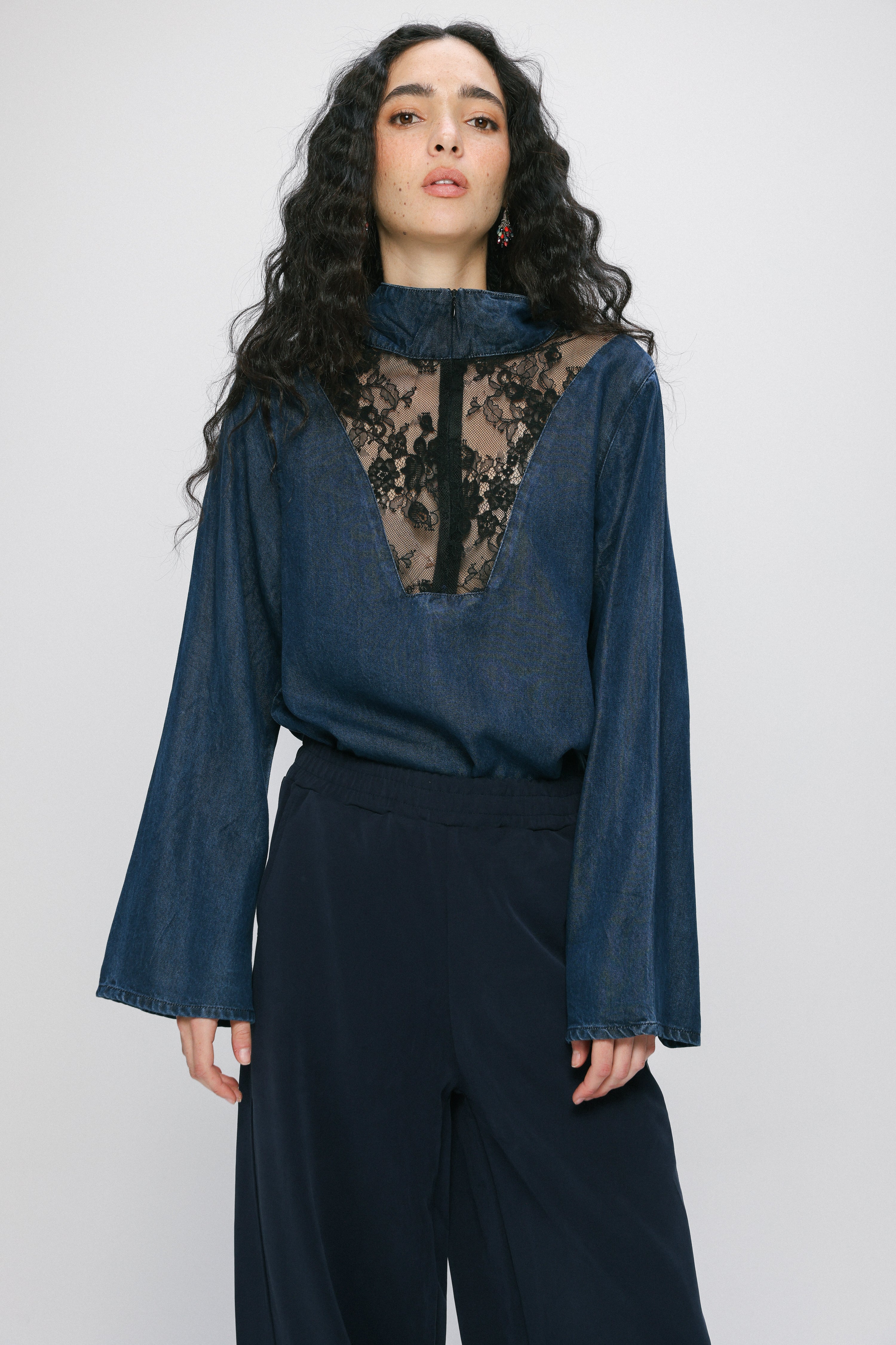 Adam Lace Dark Denim Polo – SEESTARZ