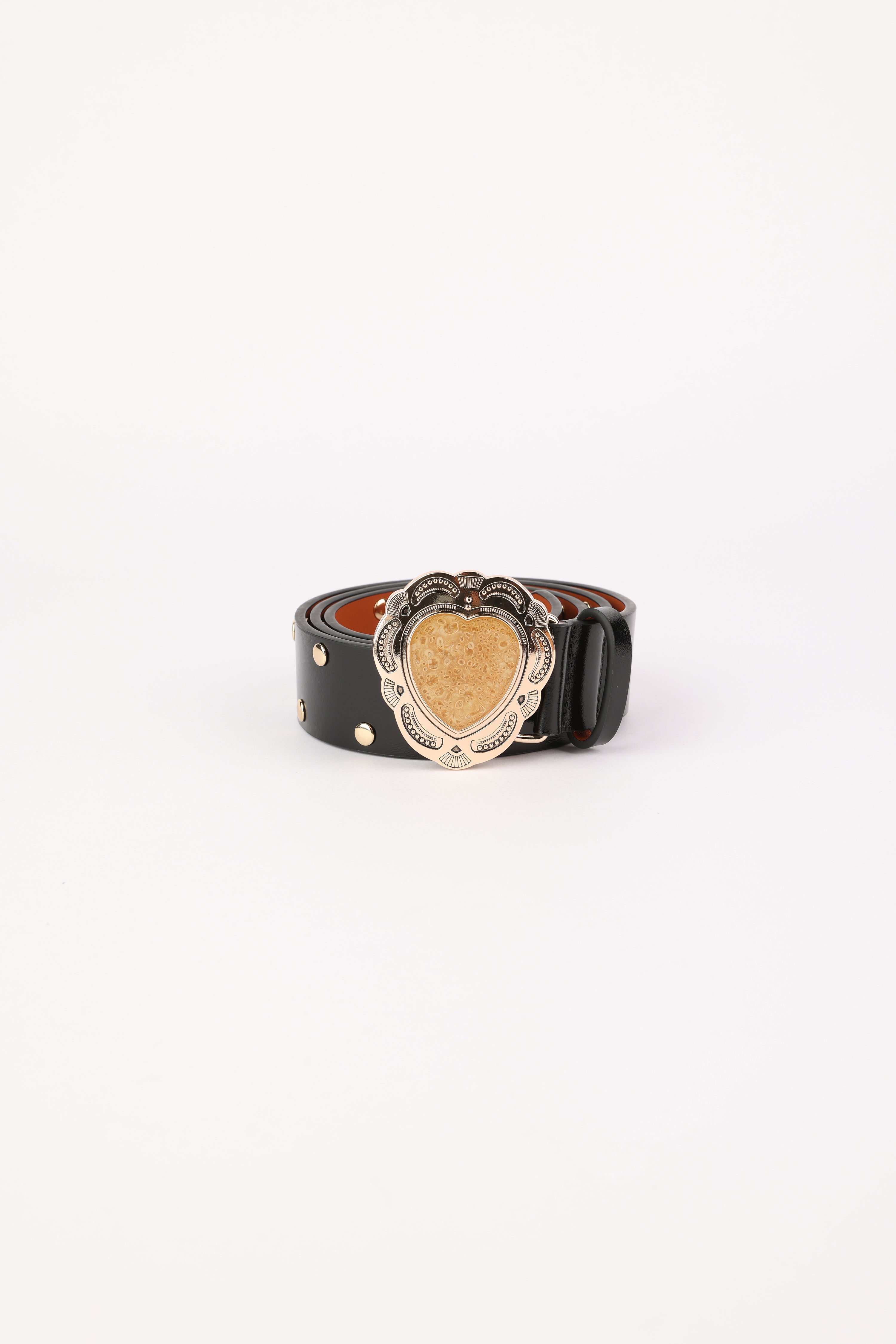 Black Engraved Heart Belt – SEESTARZ
