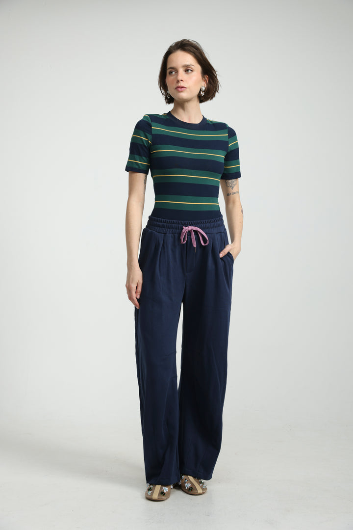 Familiar Navy Joggers