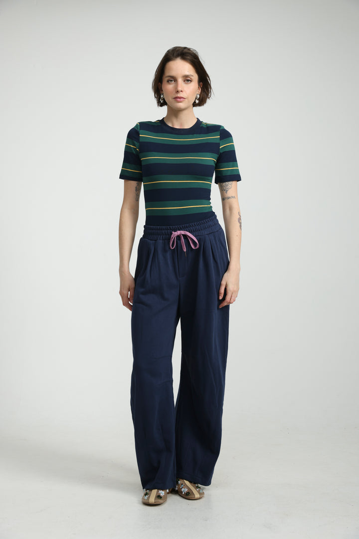 Familiar Navy Joggers