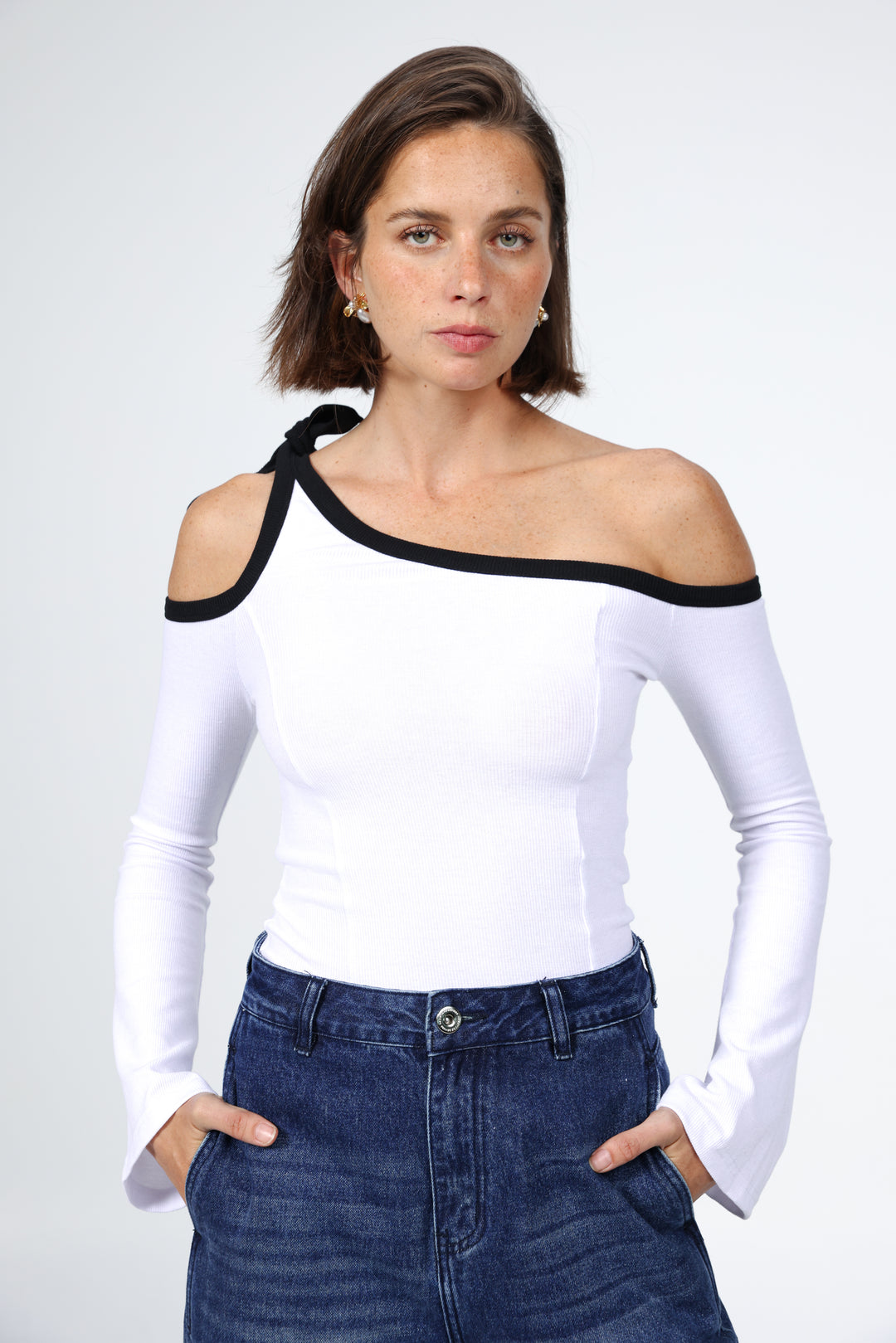 Tied White Shirt
