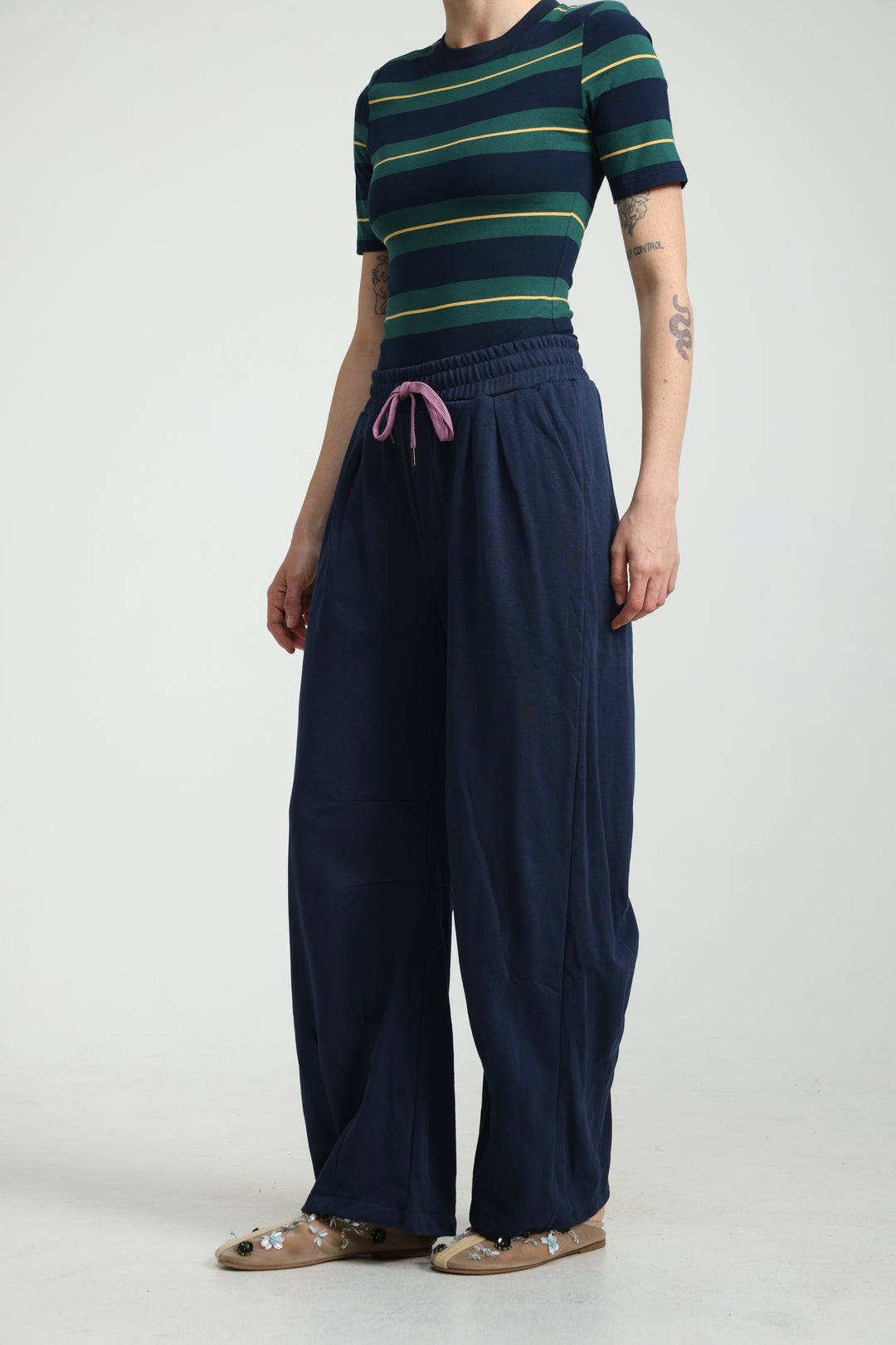 Familiar Navy Joggers