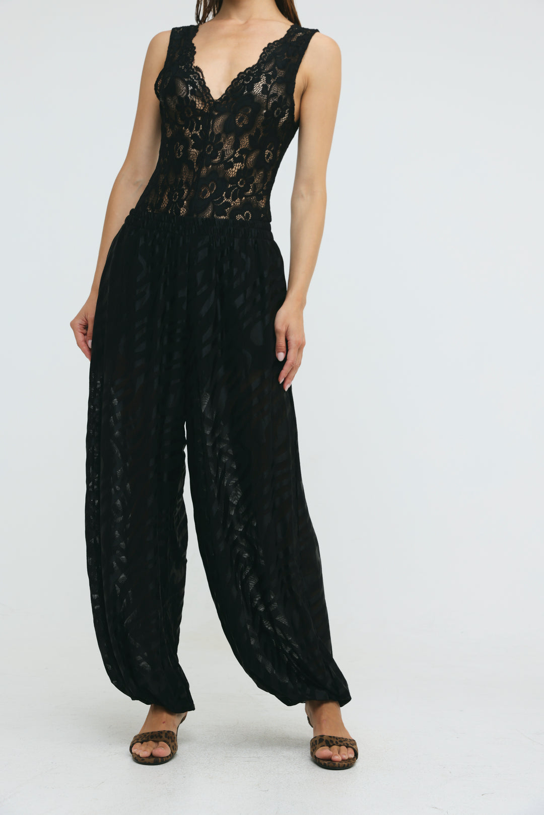 Slick Black Balloon Bottoms