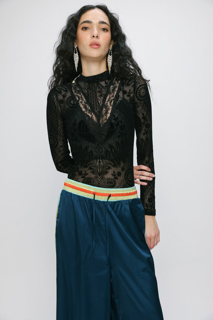 Claim Black Bodysuit