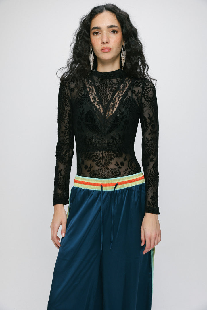 Claim Black Bodysuit