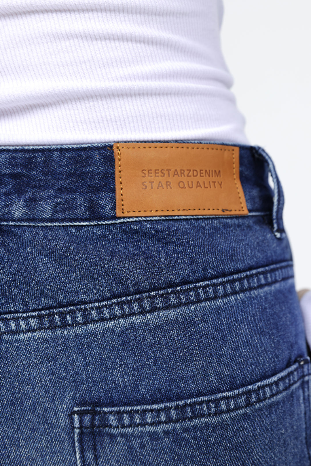 Star 503 Blue Folded Hem Denim