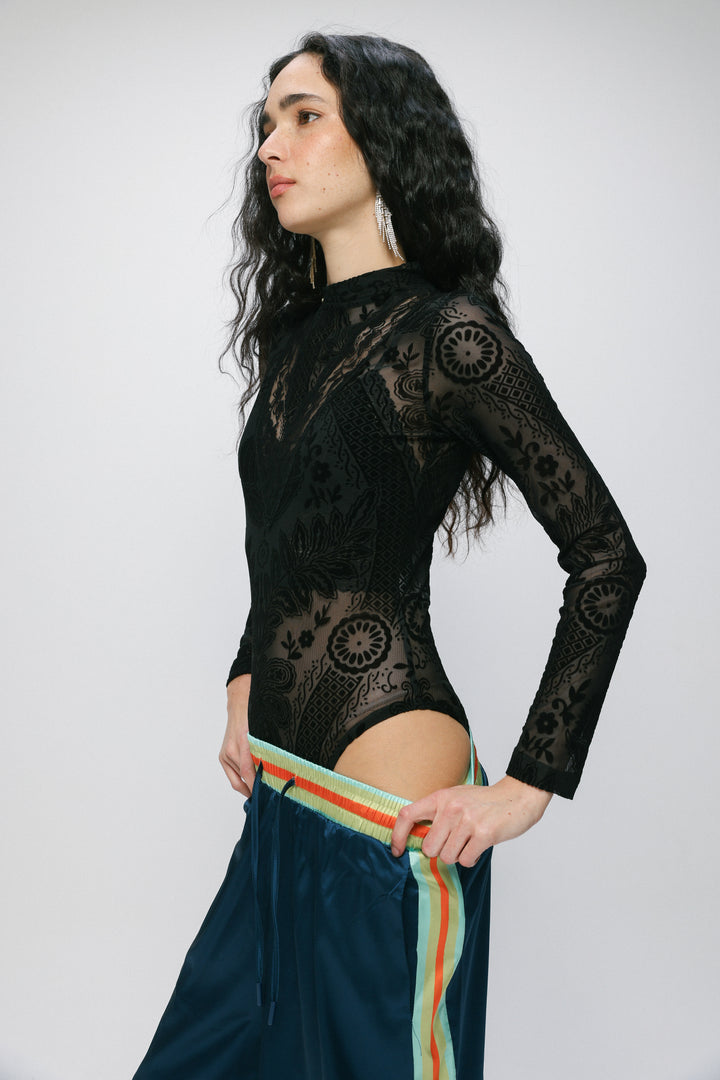 Claim Black Bodysuit