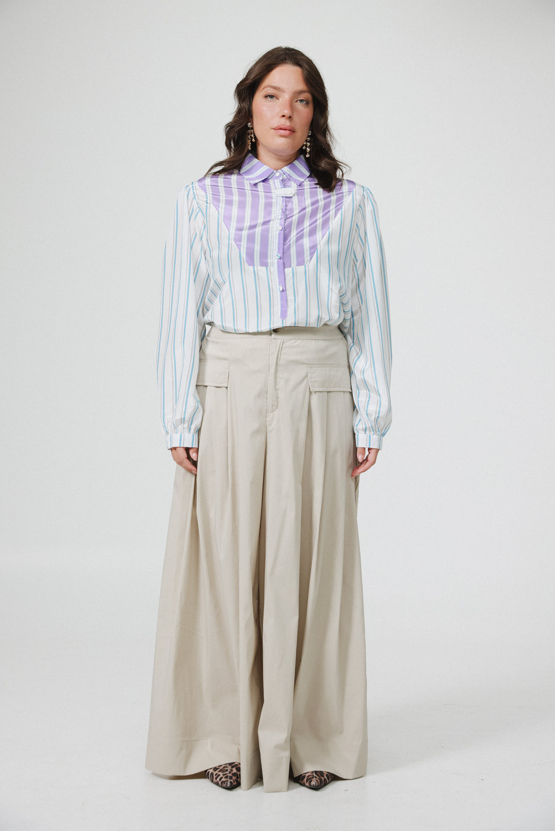 Manager Mixed Stripes Buttoned Shirt