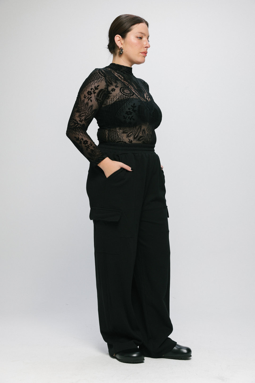 Claim Black Bodysuit