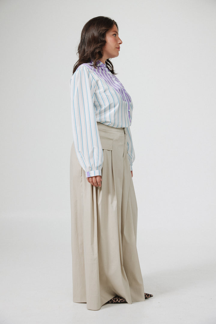 Manager Mixed Stripes Buttoned Shirt