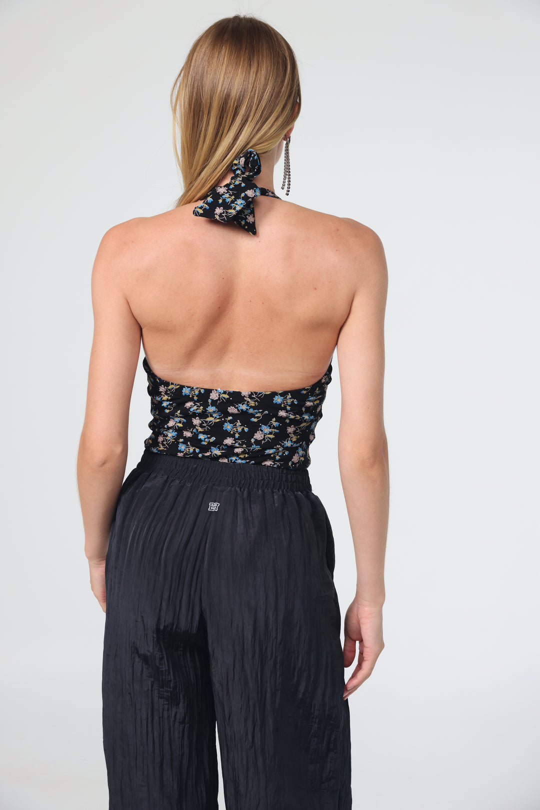 Leaf Black Floral Bodysuit