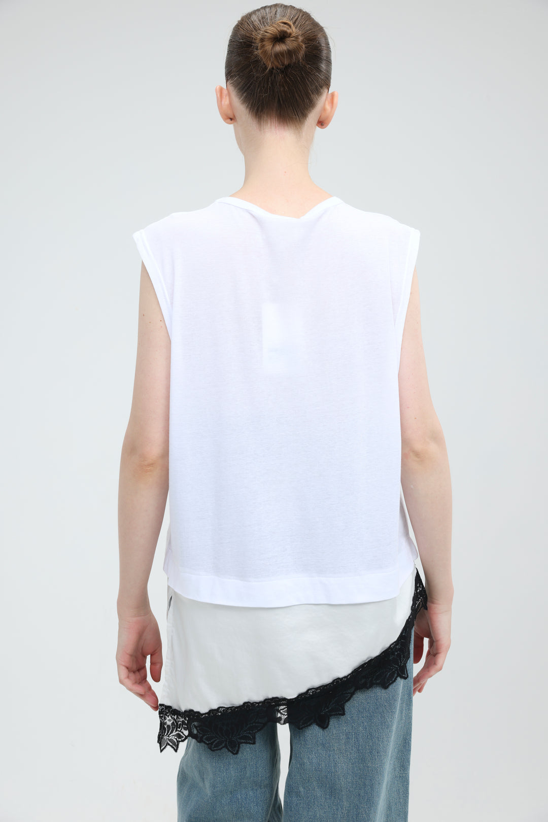 Morning White/Black Tank