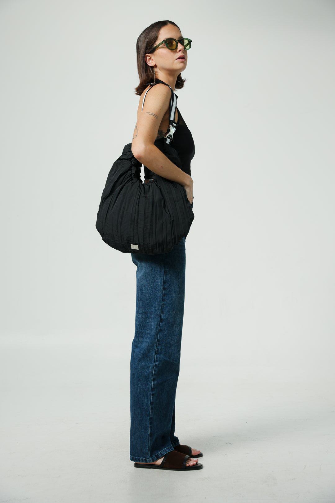 Wrinkle Black Bag