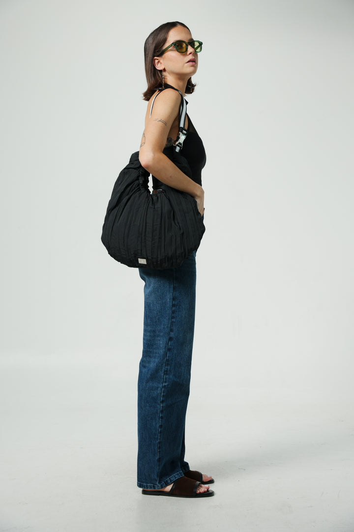 Wrinkle Black Bag