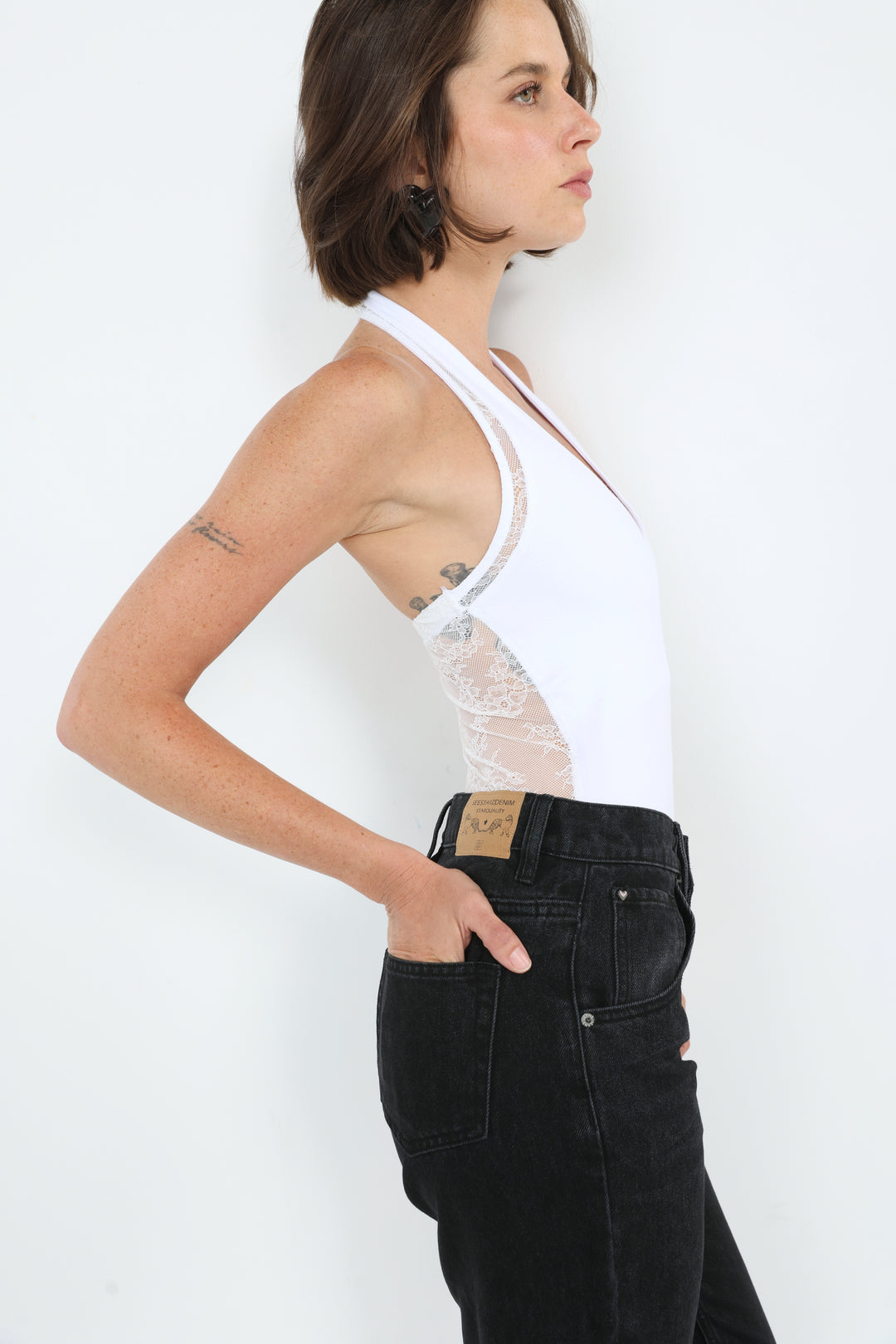 Aura White Bodysuit