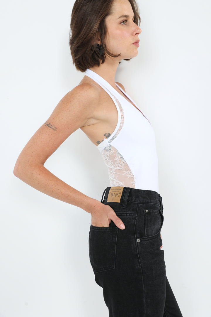 Aura White Bodysuit