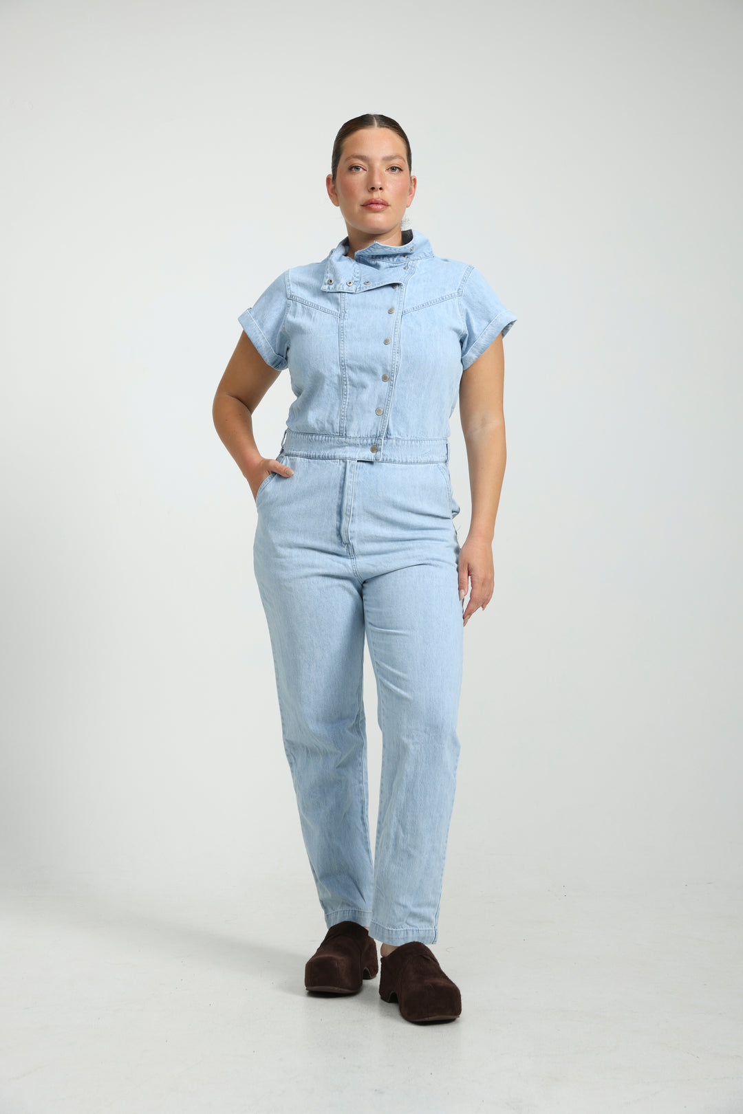 Amazed Dark Blue Denim Jumpsuit