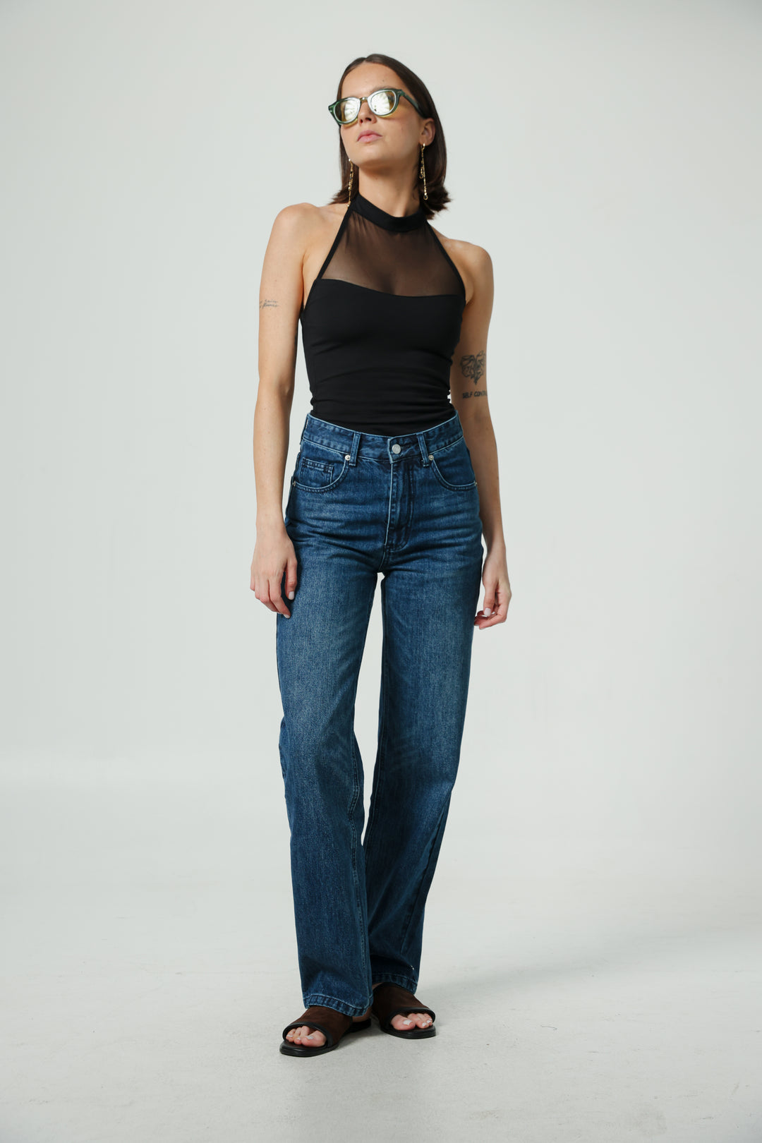 Imagine Black Mesh Tank