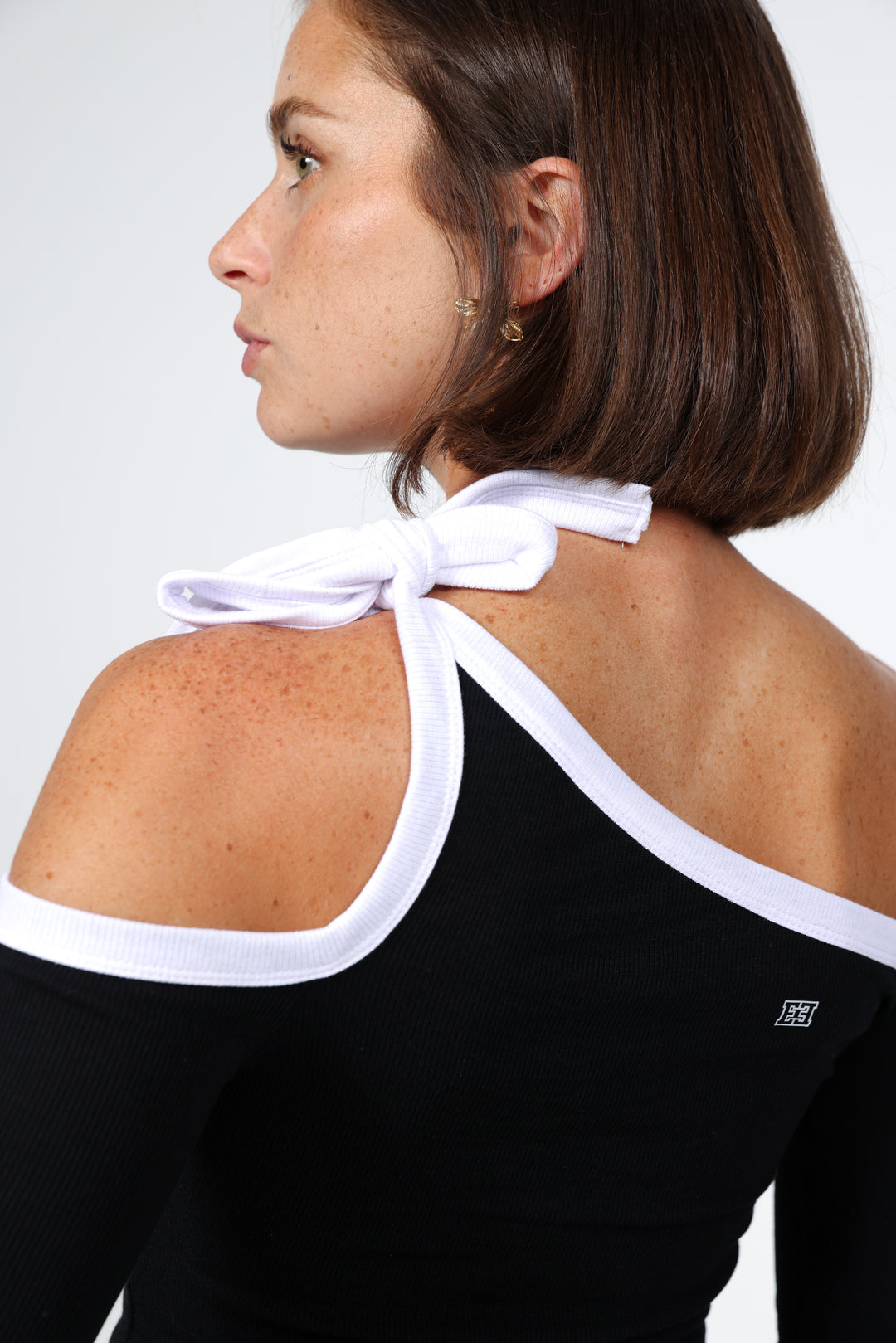 Tied Black&White Shirt