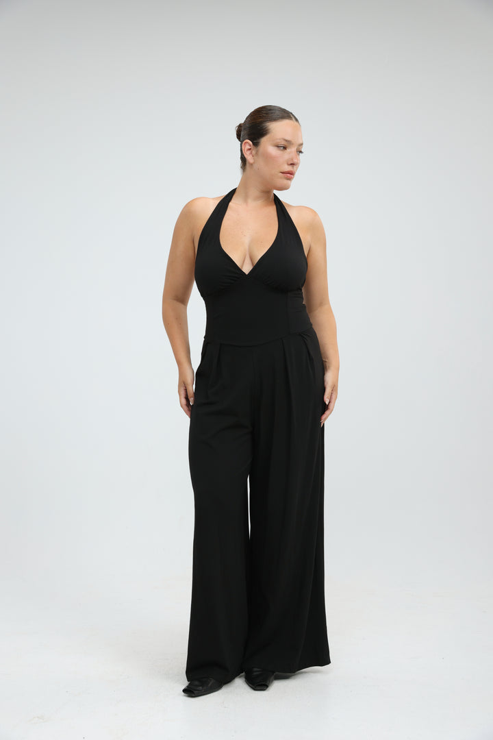 Goal Black Jumpsuit
