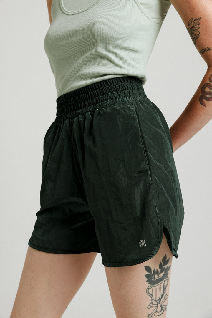 Buni's Green Nylon Shorts