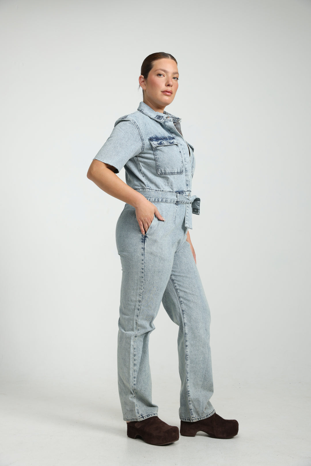 Lev Light Denim Jumpsuit