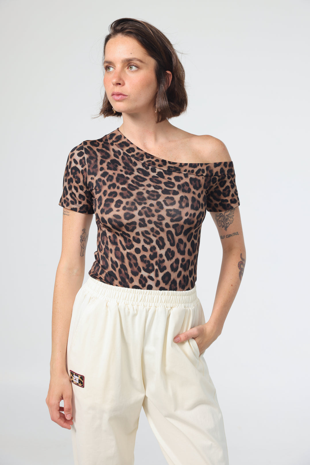 חולצה מנומרת לנשים Luna Leopard T-Shirt