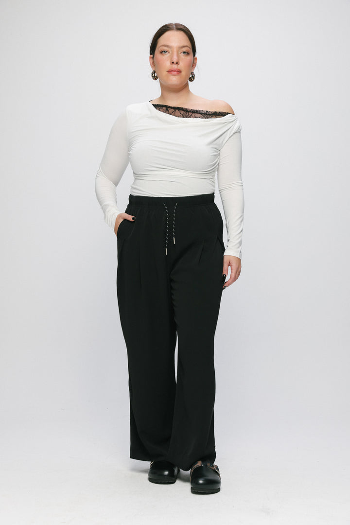 Light Brown One Shoulder Shirt
