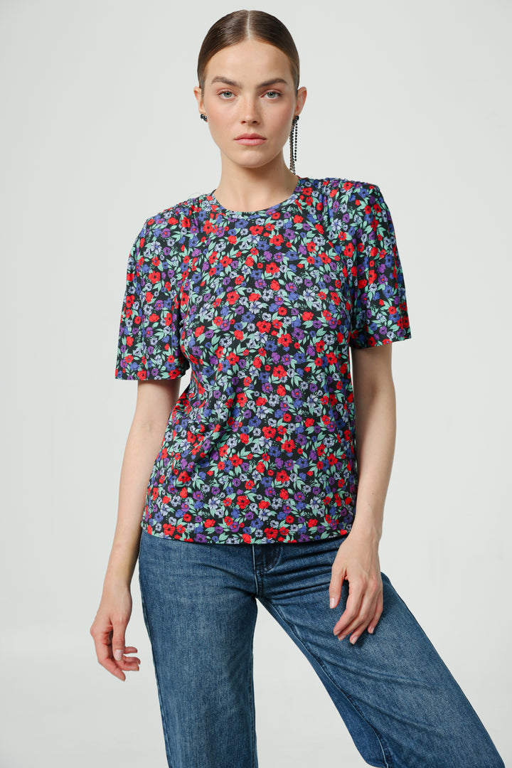 Trust Floral Padded T-Shirt