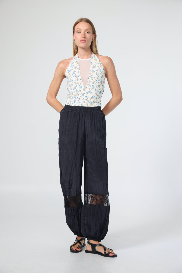 Leaf Cream Floral Bodysuit