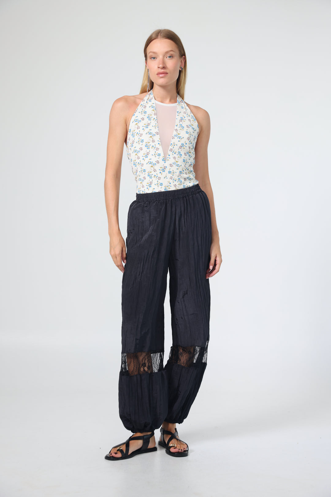 Leaf Cream Floral Bodysuit