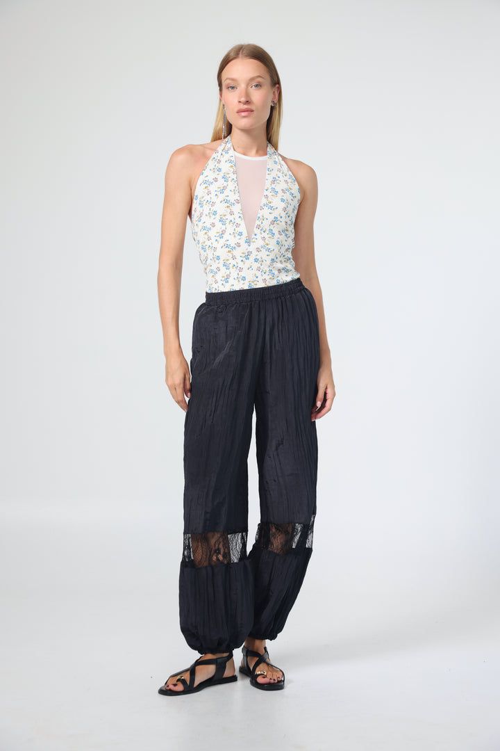 Leaf Cream Floral Bodysuit