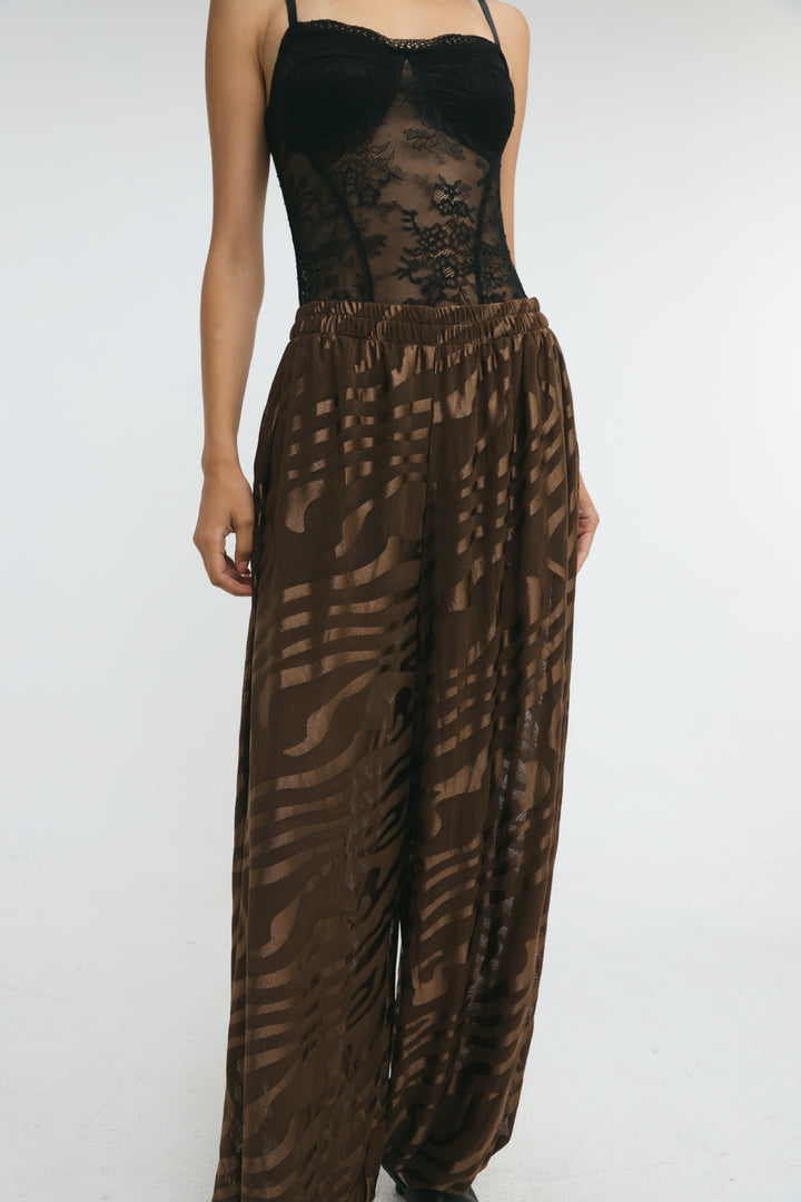 Slick Brown Balloon Bottoms