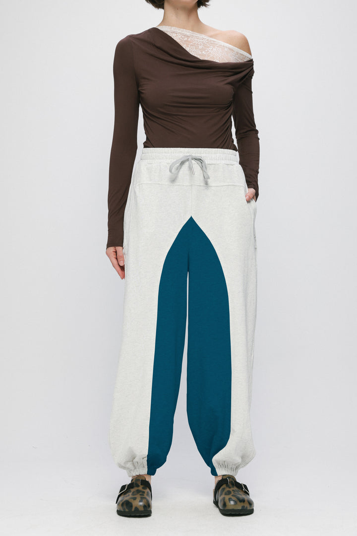 Coolness Grey&Blue Mixed Joggers