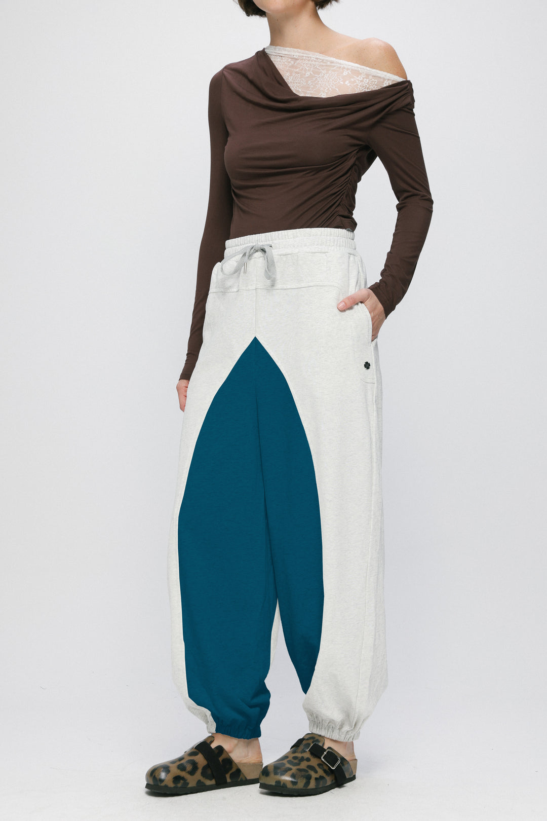 Coolness Grey&Blue Mixed Joggers