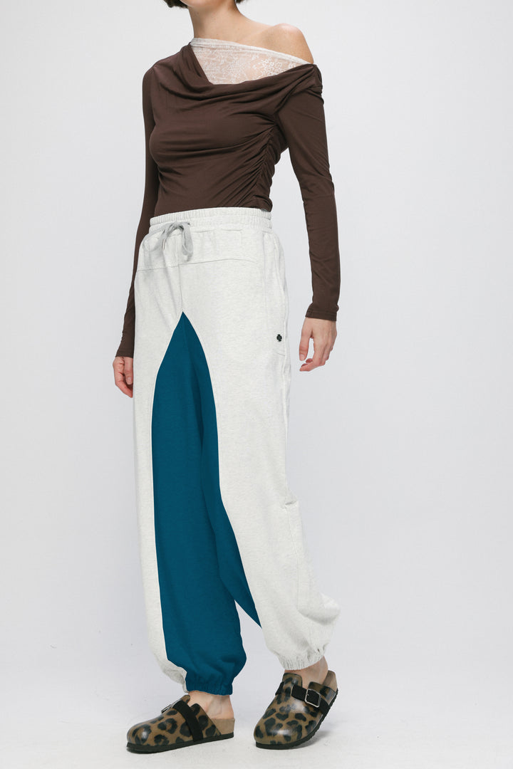 Coolness Grey&Blue Mixed Joggers