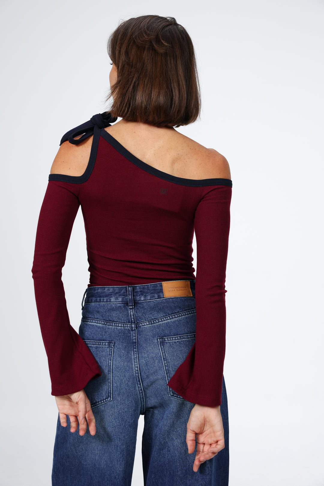 Tied Wine Shirt