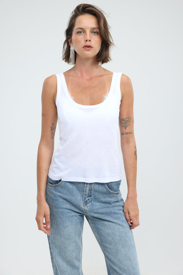 Clean56 White Tank
