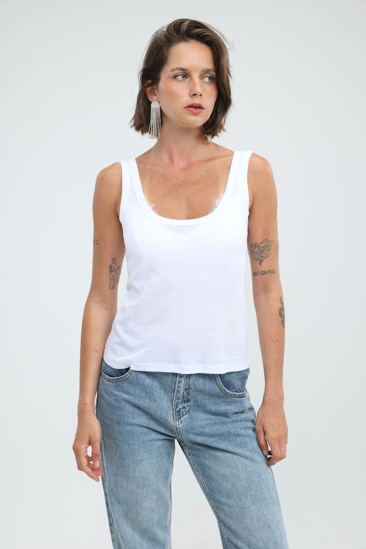 Clean56 White Tank