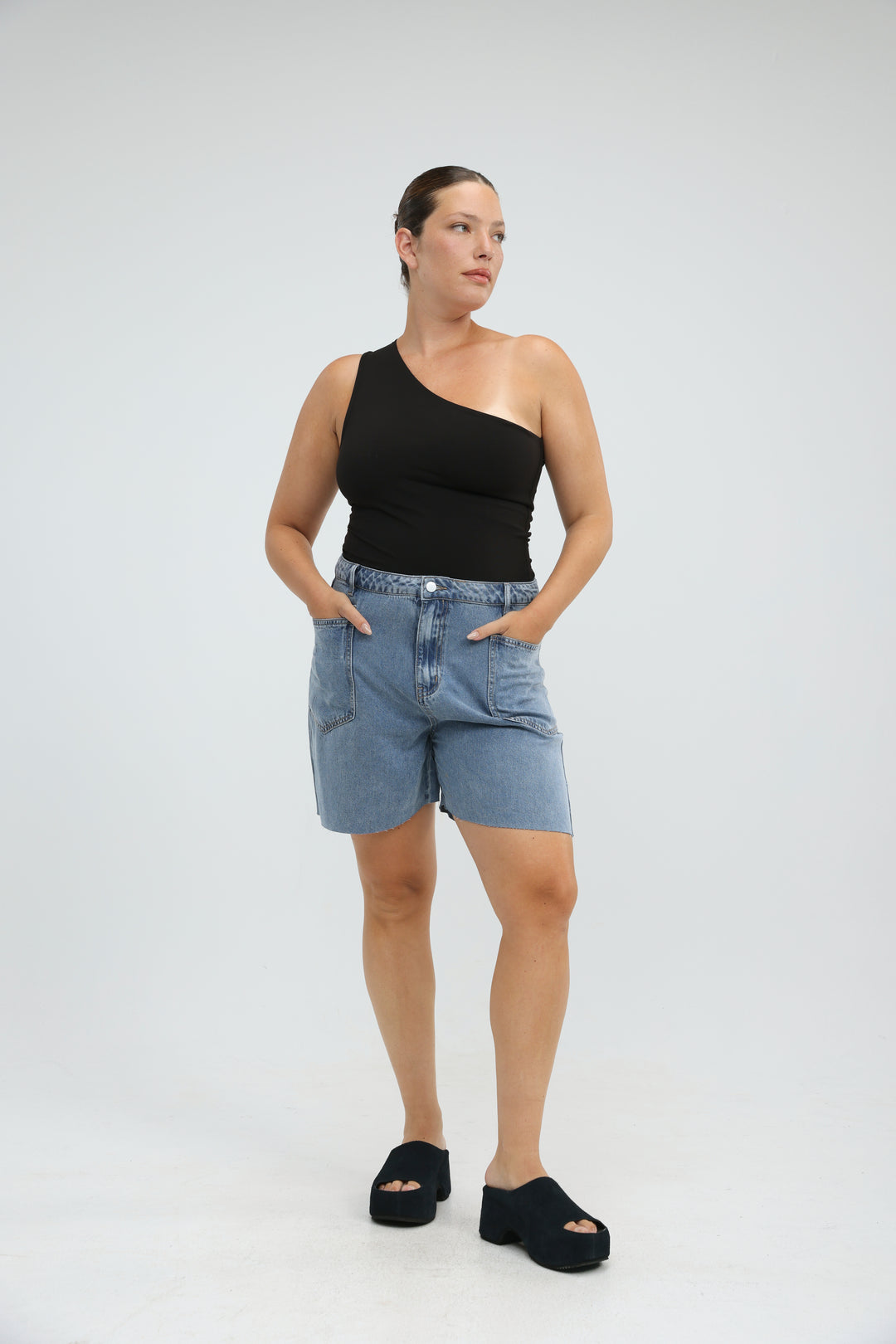 Star 613 Light Blue Denim Shorts