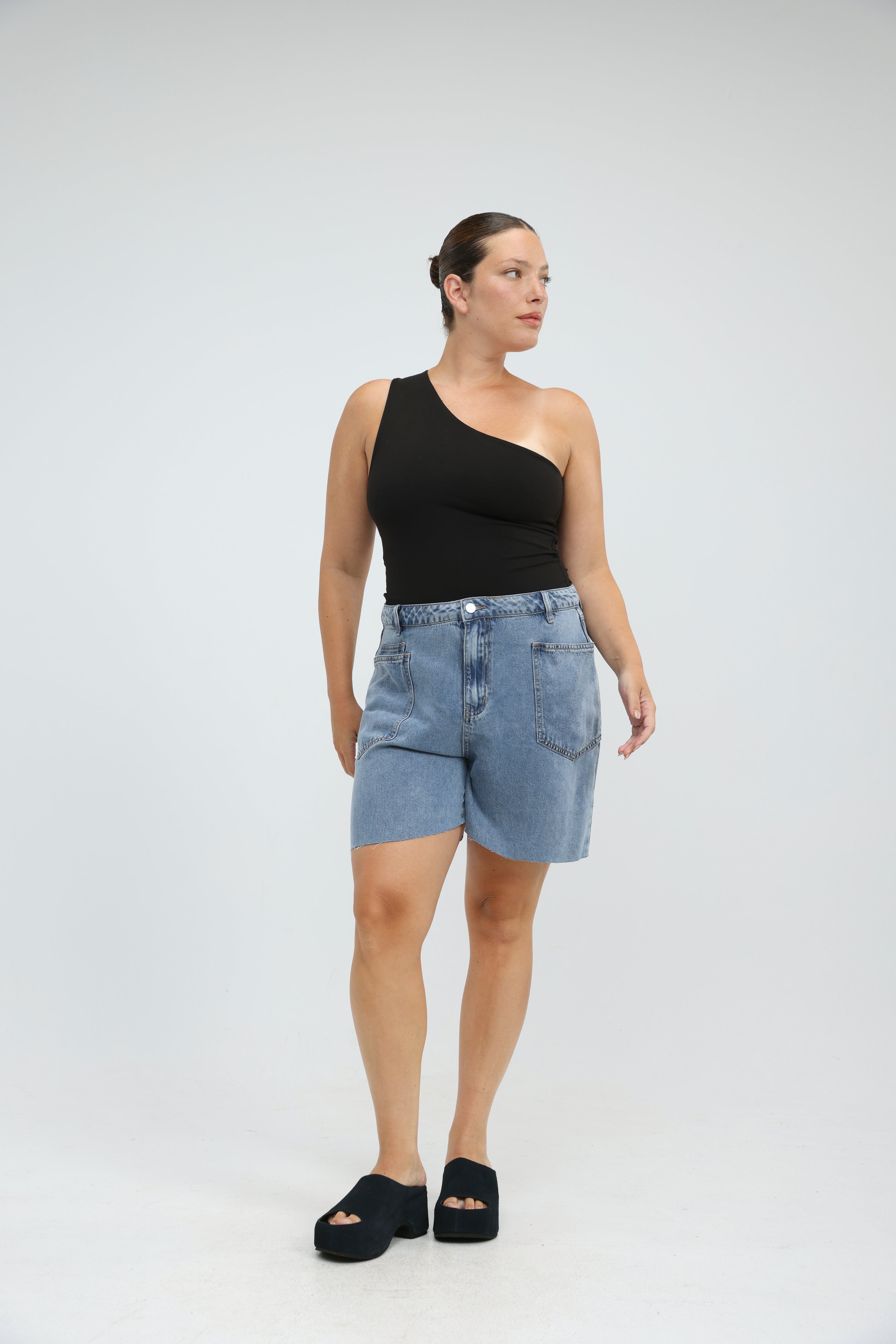 Tennis Black One Shoulder Tank – SEESTARZ