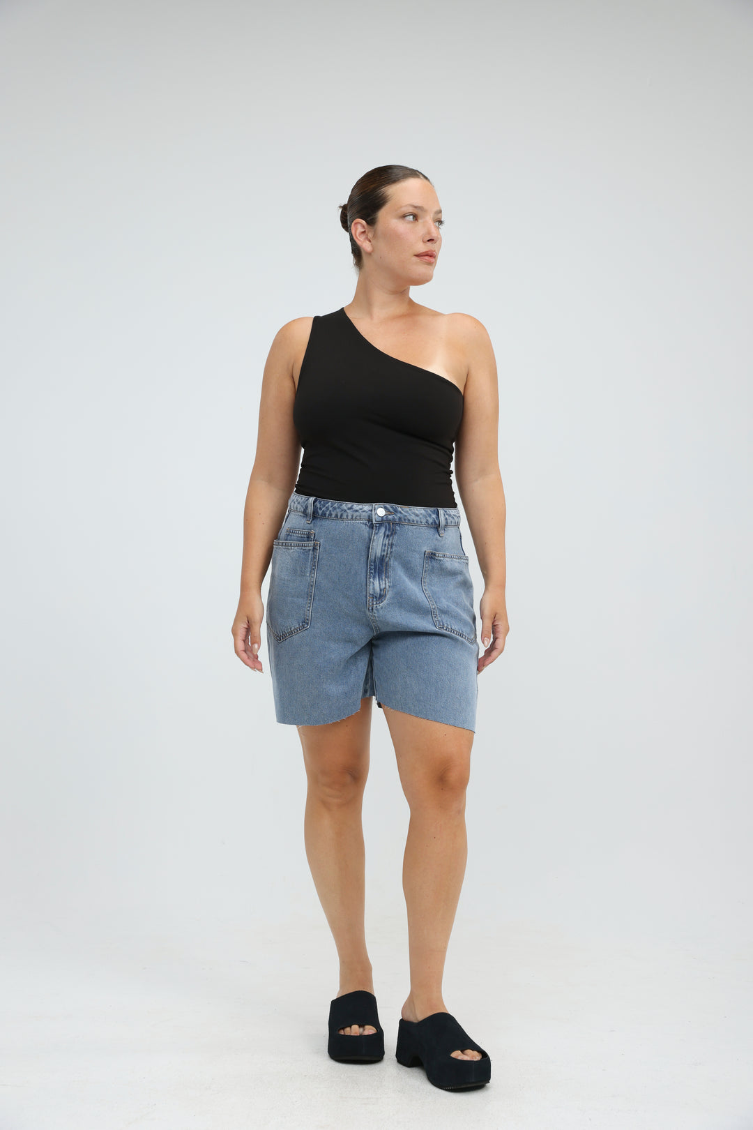 Star 613 Light Blue Denim Shorts