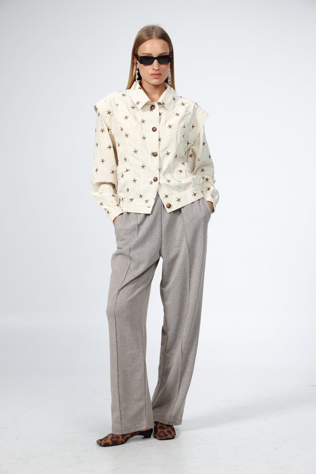 Puzzle Cream Stars Jacket