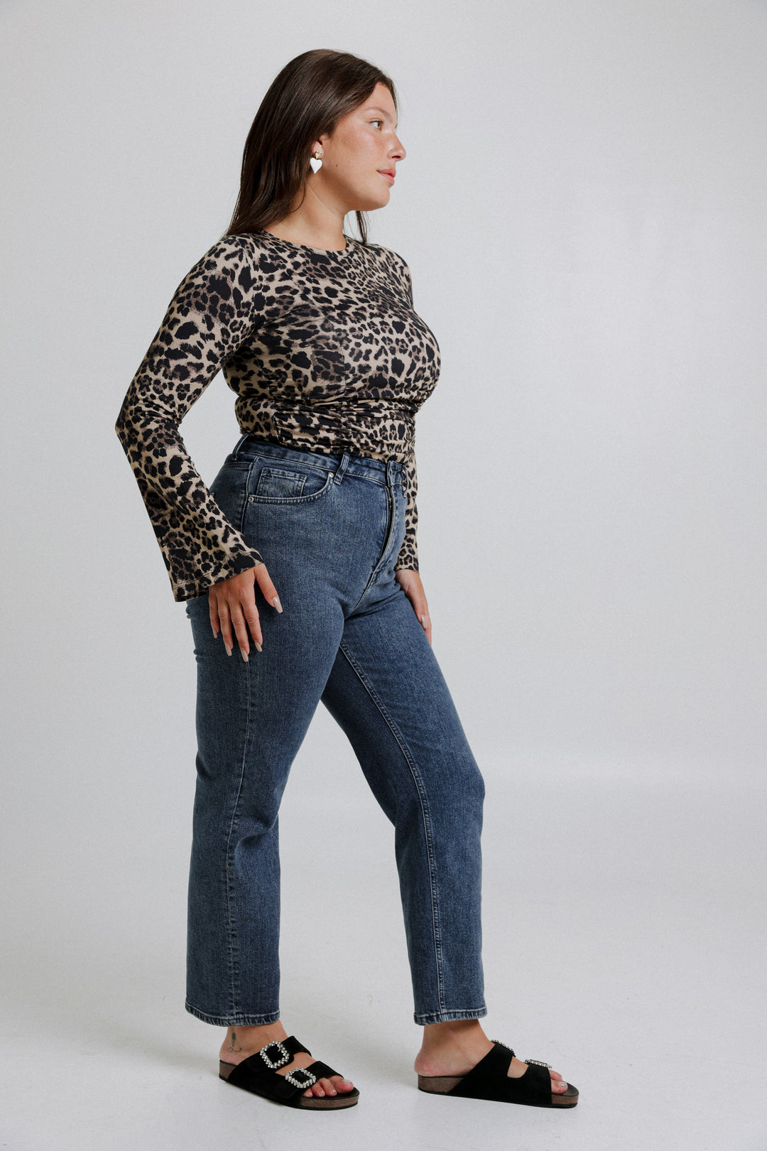 Reyna Leopard Top